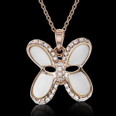ZP934-A Color Pendant in 14k Gold with Diamonds
