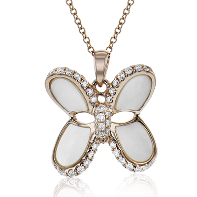 ZP934-A Color Pendant in 14k Gold with Diamonds