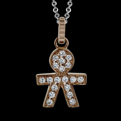 ZP945-B Pendant in 14k Gold with Diamonds