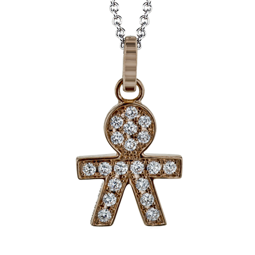 ZP945-B Pendant in 14k Gold with Diamonds