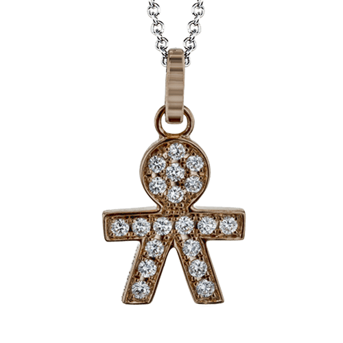 ZP945-B Pendant in 14k Gold with Diamonds