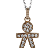 ZP945-B Pendant in 14k Gold with Diamonds