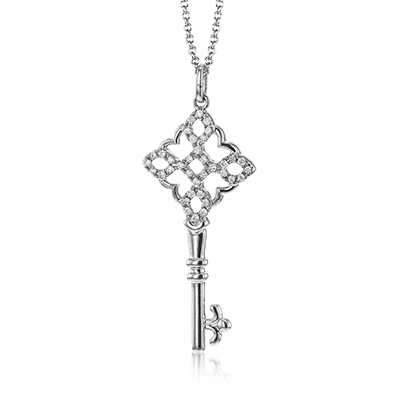 ZP951 Pendant in 14k Gold with Diamonds