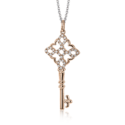 ZP951 Pendant in 14k Gold with Diamonds