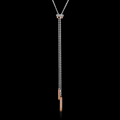 ZP984 Necklace in 14k Gold with Diamonds