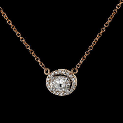 ZP990-R Pendant in 14k Gold with Diamonds