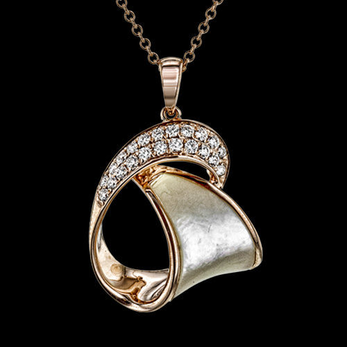 ZP994 Color Pendant in 14k Gold with Diamonds
