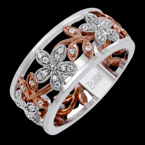 ZR1000 Right Hand Ring in 14k Gold with Diamonds
