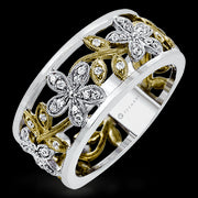 ZR1000 Right Hand Ring in 14k Gold with Diamonds
