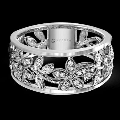 ZR1000 Right Hand Ring in 14k Gold with Diamonds