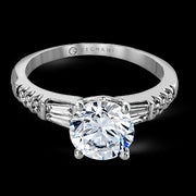 ZR1032 Engagement Ring in 14k Gold with Diamonds
