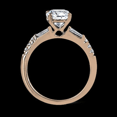ZR1032 Engagement Ring in 14k Gold with Diamonds