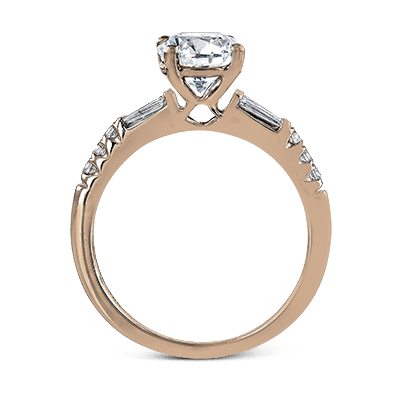 ZR1032 Engagement Ring in 14k Gold with Diamonds