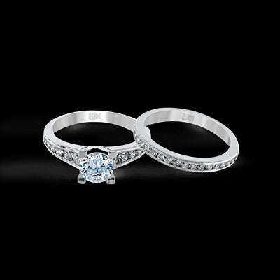 ZR1034 Wedding Set in 14k Gold with Diamonds