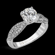 ZR1035 Engagement Ring in 14k Gold with Diamonds