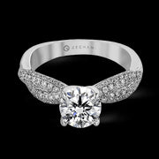 ZR1035 Engagement Ring in 14k Gold with Diamonds