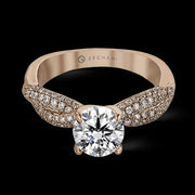 ZR1035 Engagement Ring in 14k Gold with Diamonds