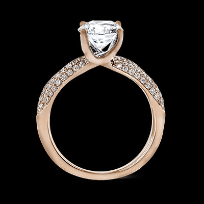 ZR1035 Engagement Ring in 14k Gold with Diamonds