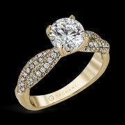 ZR1035 Engagement Ring in 14k Gold with Diamonds