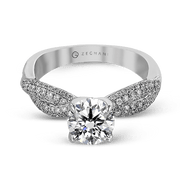 ZR1035 Engagement Ring in 14k Gold with Diamonds