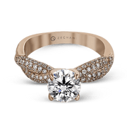 ZR1035 Engagement Ring in 14k Gold with Diamonds