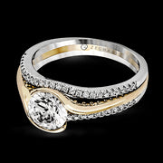 ZR1048 Engagement Ring in 14k Gold with Diamonds