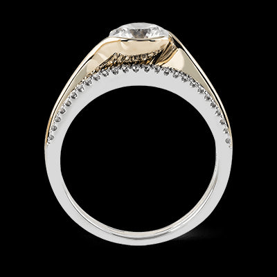ZR1048 Engagement Ring in 14k Gold with Diamonds
