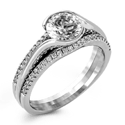 ZR1048 Engagement Ring in 14k Gold with Diamonds