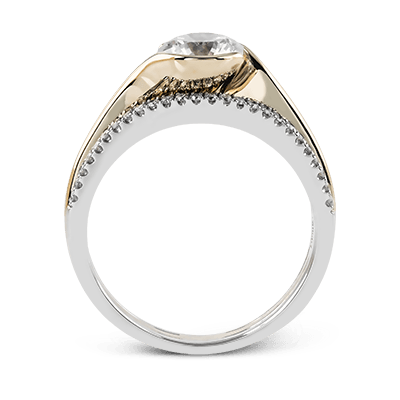 ZR1048 Engagement Ring in 14k Gold with Diamonds