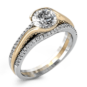 ZR1048 Engagement Ring in 14k Gold with Diamonds