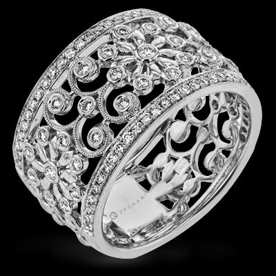 ZR1059-A Right Hand Ring in 14k Gold with Diamonds