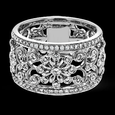 ZR1059-A Right Hand Ring in 14k Gold with Diamonds