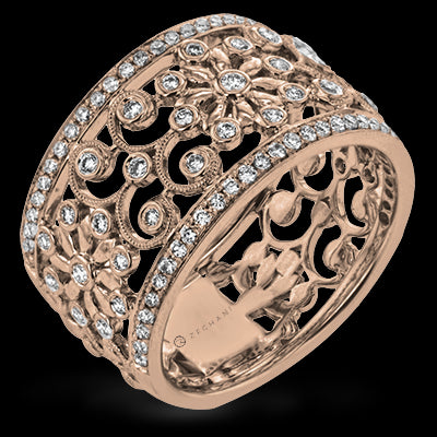 ZR1059-A Right Hand Ring in 14k Gold with Diamonds