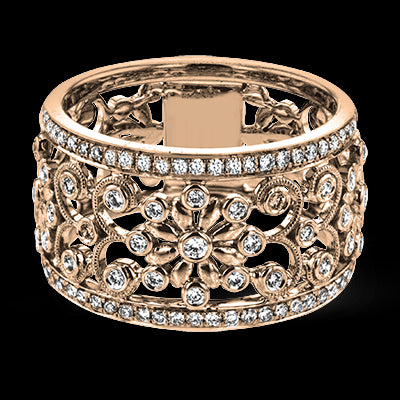 ZR1059-A Right Hand Ring in 14k Gold with Diamonds