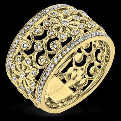 ZR1059-A Right Hand Ring in 14k Gold with Diamonds