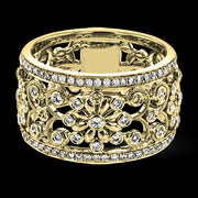 ZR1059-A Right Hand Ring in 14k Gold with Diamonds
