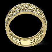 ZR1059-A Right Hand Ring in 14k Gold with Diamonds