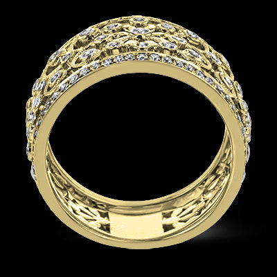 ZR1059-A Right Hand Ring in 14k Gold with Diamonds