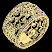 ZR1059-A Right Hand Ring in 14k Gold with Diamonds