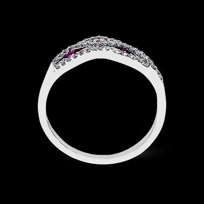 ZR1111 Color Ring in 14k Gold with Diamonds