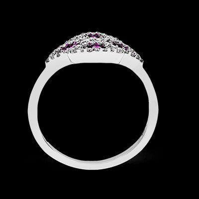 ZR1112 Color Ring in 14k Gold with Diamonds