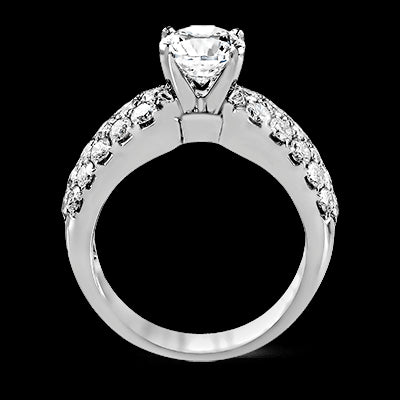 ZR114 Engagement Ring in 14k Gold with Diamonds