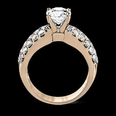 ZR114 Engagement Ring in 14k Gold with Diamonds
