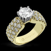 ZR114 Engagement Ring in 14k Gold with Diamonds