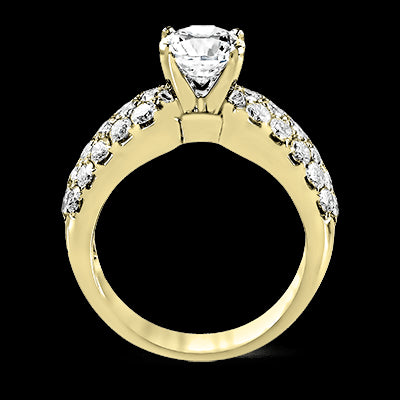 ZR114 Engagement Ring in 14k Gold with Diamonds