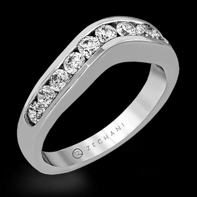 ZR1141 Anniversary Ring in 14k Gold with Diamonds