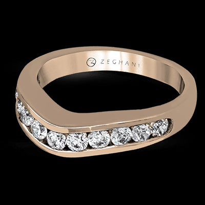 ZR1141 Anniversary Ring in 14k Gold with Diamonds