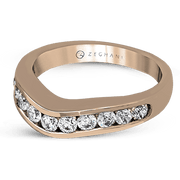 ZR1141 Anniversary Ring in 14k Gold with Diamonds