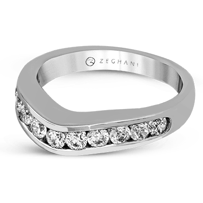 ZR1141 Anniversary Ring in 14k Gold with Diamonds