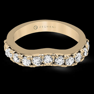 ZR1144 Anniversary Ring in 14k Gold with Diamonds